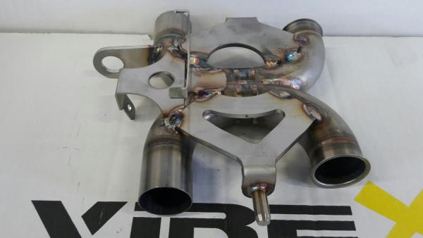 X-PIPE DECATALIZZATORE BONNEVILLE T120/T100;THRUXTON;STRRET TWIN; BOBBER